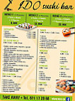 Ido Sushi menu