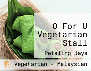 O For U Vegetarian Stall