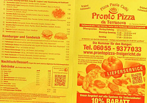 Pronto Pizza Da Terranova