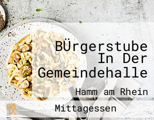 BÜrgerstube In Der Gemeindehalle