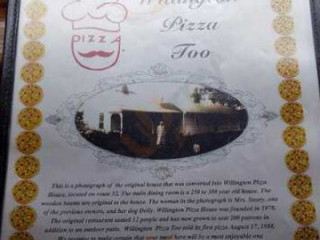 Willington Pizza Too