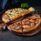 1 Vegetarische En 1 Niet-Vegetarische Halve Pizza's [Medium].