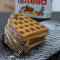 Waffle With Nutella And Peanut Butter