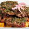 Chimichurri Grilled Ny Strip Skewers