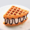 Ijs En Fudge Vanille Wafel