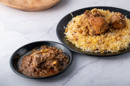 Kolkata Chicken Biryani Mutton Kasha [1 Mutton] Combo