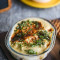 Potato And Croutons Cheese Bowl