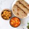 Papad Ki Sabzi, Aloo Gobhi, Paratha Thali