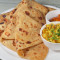 Egg Bhurji With 3 Tawa Paranthas