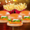 3 Paneer Delight Burger 2 Frietjes (M)