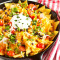 Cheese Nachos Platter Mayonnaise Salsa Sauce)