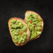 Guacamole Op Toast Twee Plakjes