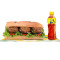 Rs 10 Lipton Ice Tea Pet Bottle 350 Ml With Non Veg Sub Combo 15 Cm, 6 Inch