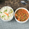 Pulao With Mattar Paneer Salad And Chutney