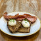 Bacon Poached Eggs On Sourdough Toast