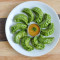 Green Chicken Momos (6 Pcs)