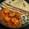 4 Plain Paratha With Matar Paneer Sabzi And Salad