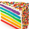 Vanille Regenboogcake Segment