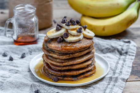 Chocolade Bananen Pannenkoeken