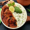 Chicken Ghee Roast With Steamed Rice (Regular)