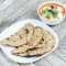 2 Pcs Plain Paratha Muttor Paneer