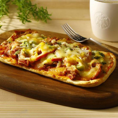 Varkensvlees Flatbread Met Zwarte Peper