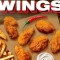 6 Stuks Fiery Wing's Met Friet