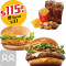 Burger Lovers Combo Voor 2 Zì Xuǎn Bǎo Èr Rén Cān