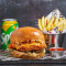 Crispy Chicken Cheeseburger Soft Drink