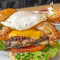 Beer-Battered Bacon Egg Burger