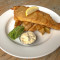 Beer Battered Fish And Chips, Mushy Peas, Tartare Sauce