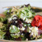 Feta Cheese, Baby Greens, English Cucumbers, Kalamata Olive Puree, Roasted Red Peppers, Lemon Oregan