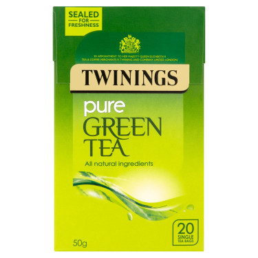 Twinings Puur Groene Theezakjes 20 Stuks