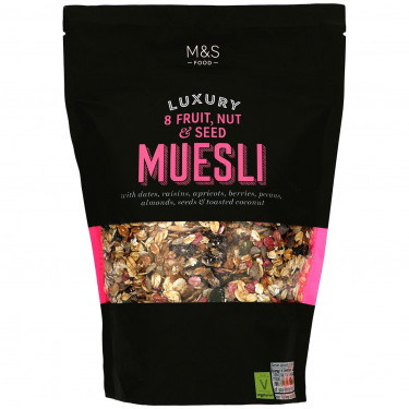 M S Food 8 Fruit, Notenzaad Luxe Muesli