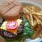 Black Angus Jumbo Cheeseburger With Fries