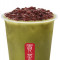 Matcha Milk Tea With Red Beans