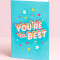 You're The Best Card Blue