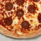 Jackfruit Pepperoni Pizza Grote Authentieke Dunne Korst