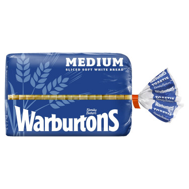 Warburtons Brood Medium Wit Brood 400G