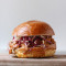 Shāo Kǎo Jiàng Shǒu Sī Jī Hàn Bǎo Bbq Pulled Chicken Sandwich