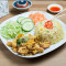 Satay Chicken Rice (Egg Fried) 