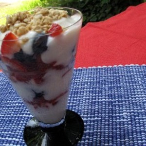 Aardbei Blauwe Bes Yoghurt Parfait