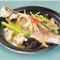 108. Bǎi Miǎo Hǎi Lú Yú Tāng Fàn 108. Striped Bass With Mushroom