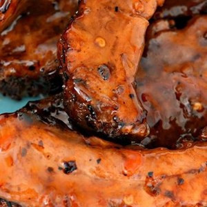 Gebarbecuede Spareribs