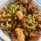 Fried Chicken Wings With Garlic Noodle