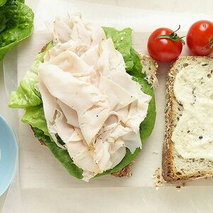 Klassieke Sandwich Met Gerookte Kalkoen